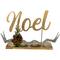 11" Pine & Pinecone NOEL Tabletop Christmas Décor